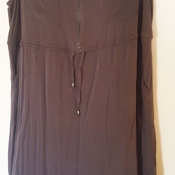 TORRID DRESS Sz 2X Dark Gray Romper Flared Bottom - Picture 4 of 5